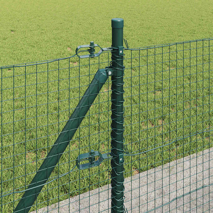 Welded Wire Fence with Concrete Base 50 x 0.4 m Green Mesh