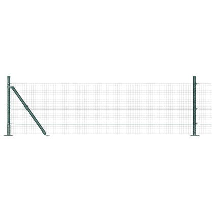 Welded Wire Fence with Concrete Base 50 x 0.4 m Green Mesh