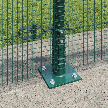Welded Wire Fence with Concrete Base 50 x 0.5 m Green Mesh
