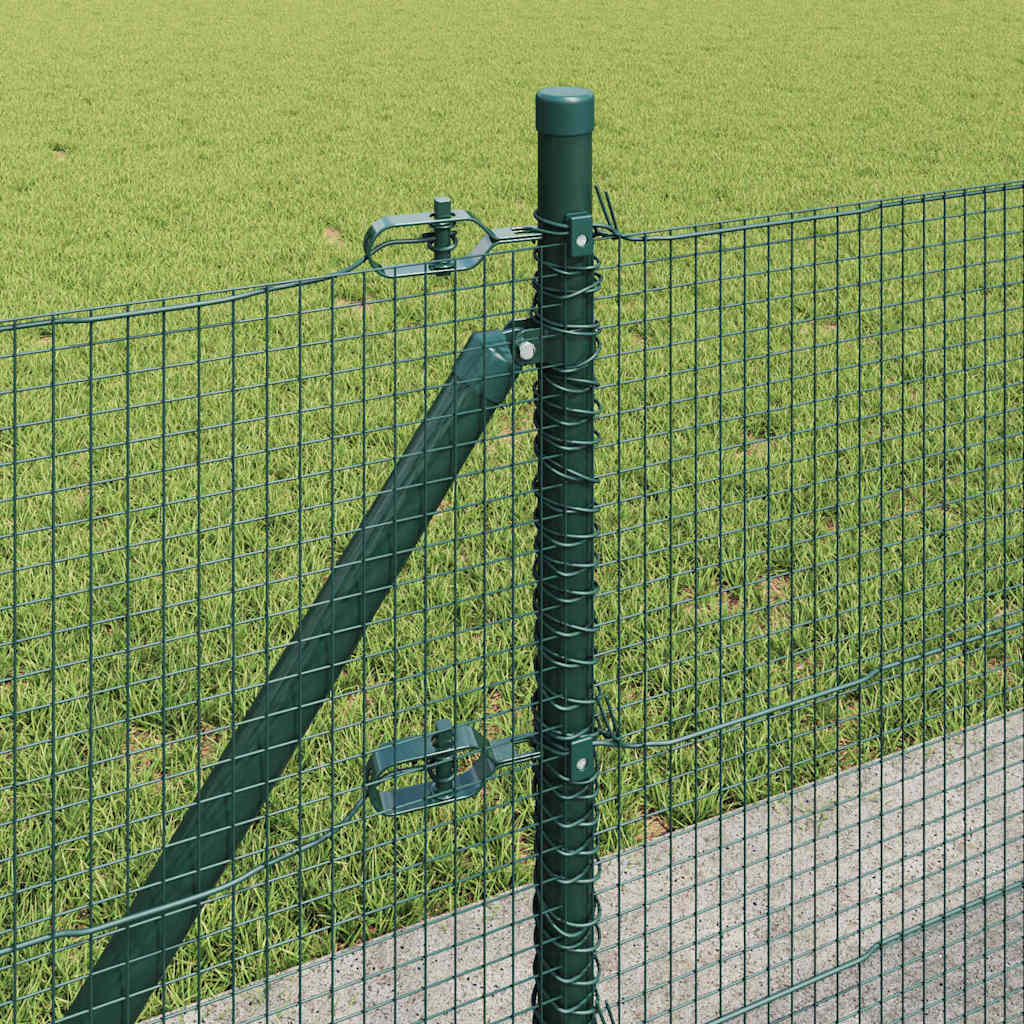 Welded Wire Fence with Concrete Base 50 x 0.6 m Green Mesh
