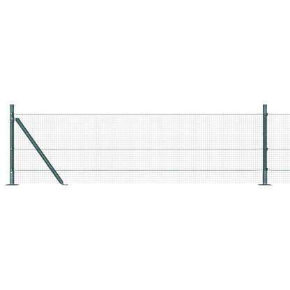 Welded Wire Fence with Concrete Base 50 x 0.6 m Green Mesh
