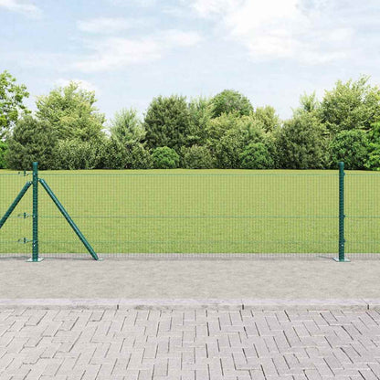 Welded Wire Fence with Concrete Base 50 x 0.6 m Green Mesh