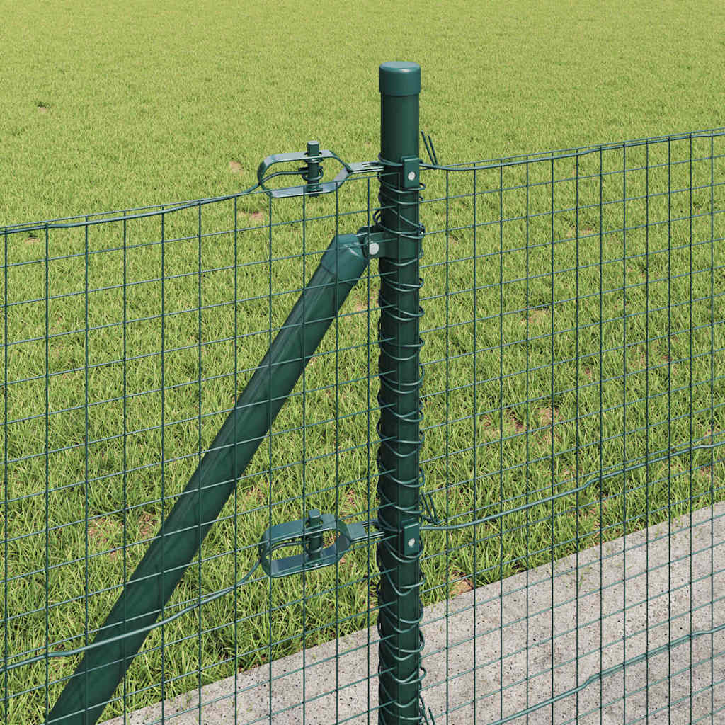 Welded Wire Fence with Concrete Base 50 x 0.6 m Green Mesh