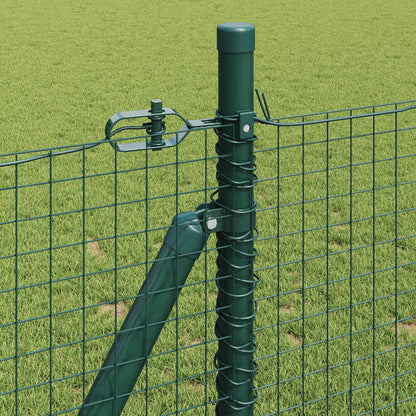 Welded Wire Fence with Concrete Base 50 x 1 m PVC-Coated Steel
