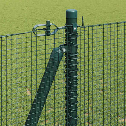 Welded Wire Fence with Concrete Base 50 x 1.2 m Green Mesh