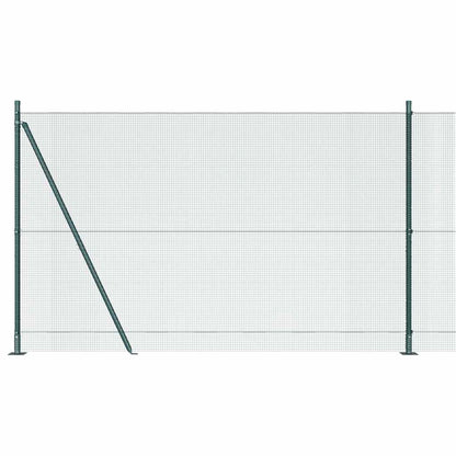 Welded Wire Fence with Concrete Base 50 x 1.4 m Green Mesh