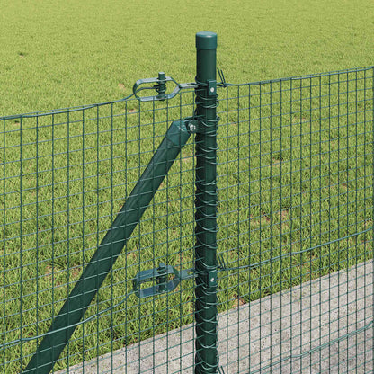 Welded Wire Fence with Concrete Base 100 x 0.4 m Green Mesh