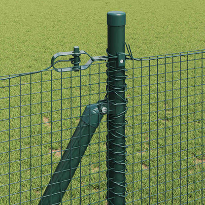 Welded Wire Fence with Concrete Base 100 x 1 m PVC-Coated Steel