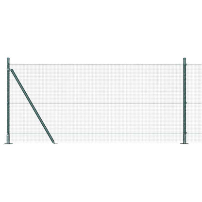 Welded Wire Fence with Concrete Base 100 x 1 m PVC-Coated Steel