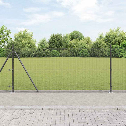 Welded Wire Fence with Concrete Base 10 x 1 m PVC-Coated Steel