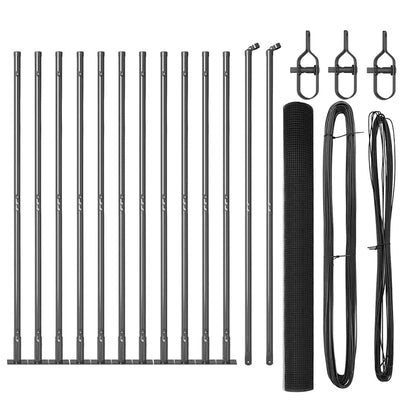 Welded Wire Fence with Concrete Base 25 x 1.4 m Grey Mesh