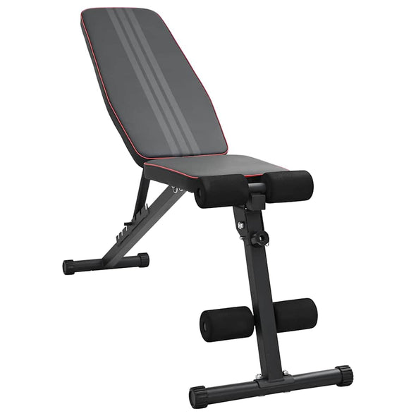 Adjustable Weight Bench Foldable 230 kg Black Steel