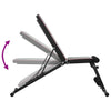 Adjustable Weight Bench Foldable 230 kg Black Steel