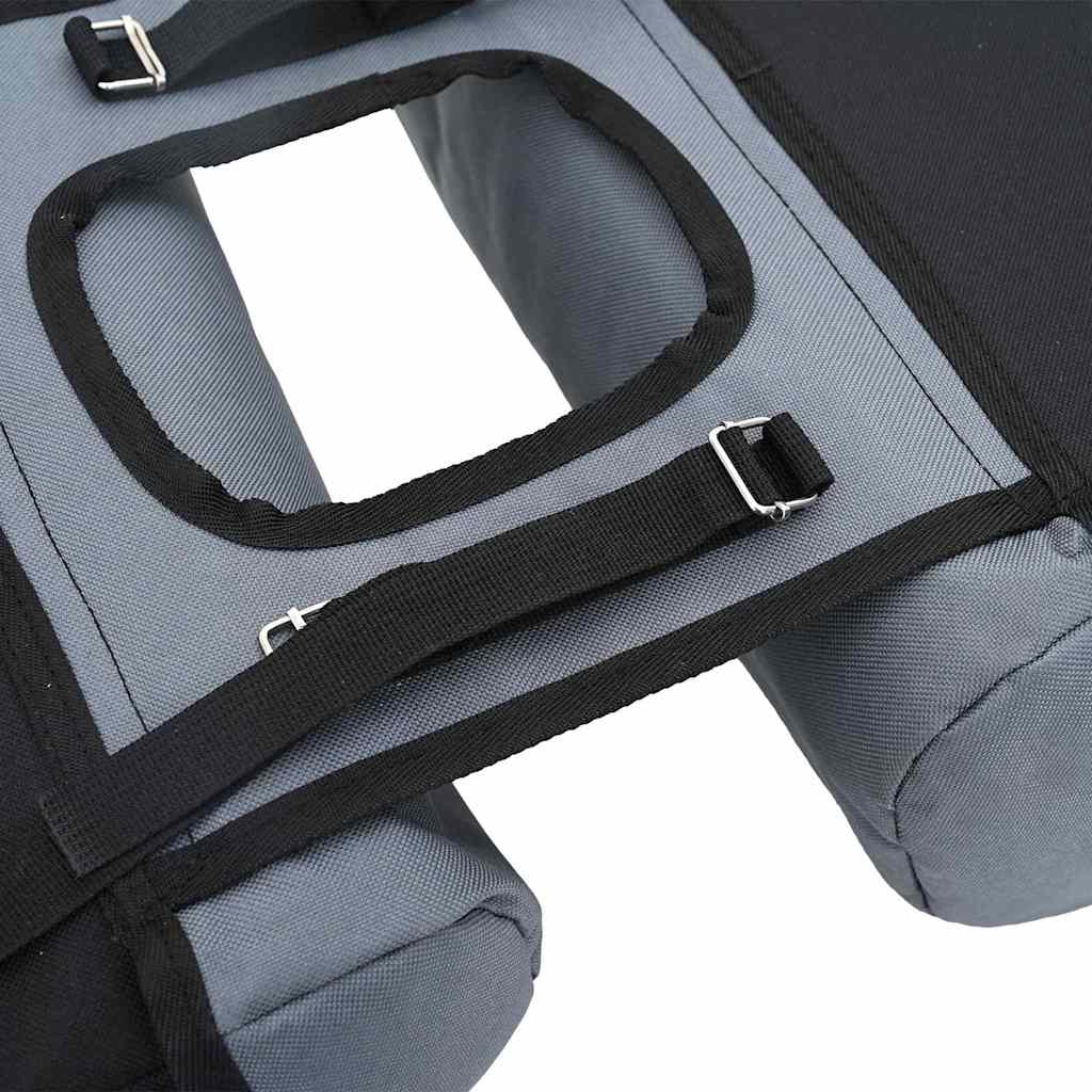 Bicycle Bag Grey and Black 31.5 x 15.5 x 40 cm Polyester