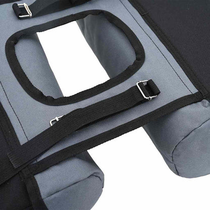 Bicycle Bag Grey and Black 31.5 x 15.5 x 40 cm Polyester