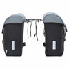 Bicycle Bag Black and Grey 15.5 x 31.5 x 40 cm Polyester