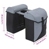 Bicycle Bag Black and Grey 15.5 x 31.5 x 40 cm Polyester