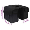 Bicycle Pannier Bag Double Bags 48 L Black