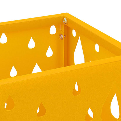 Rain Umbrella Stand Mustard 15.5 x 15.5 x 49 cm Steel
