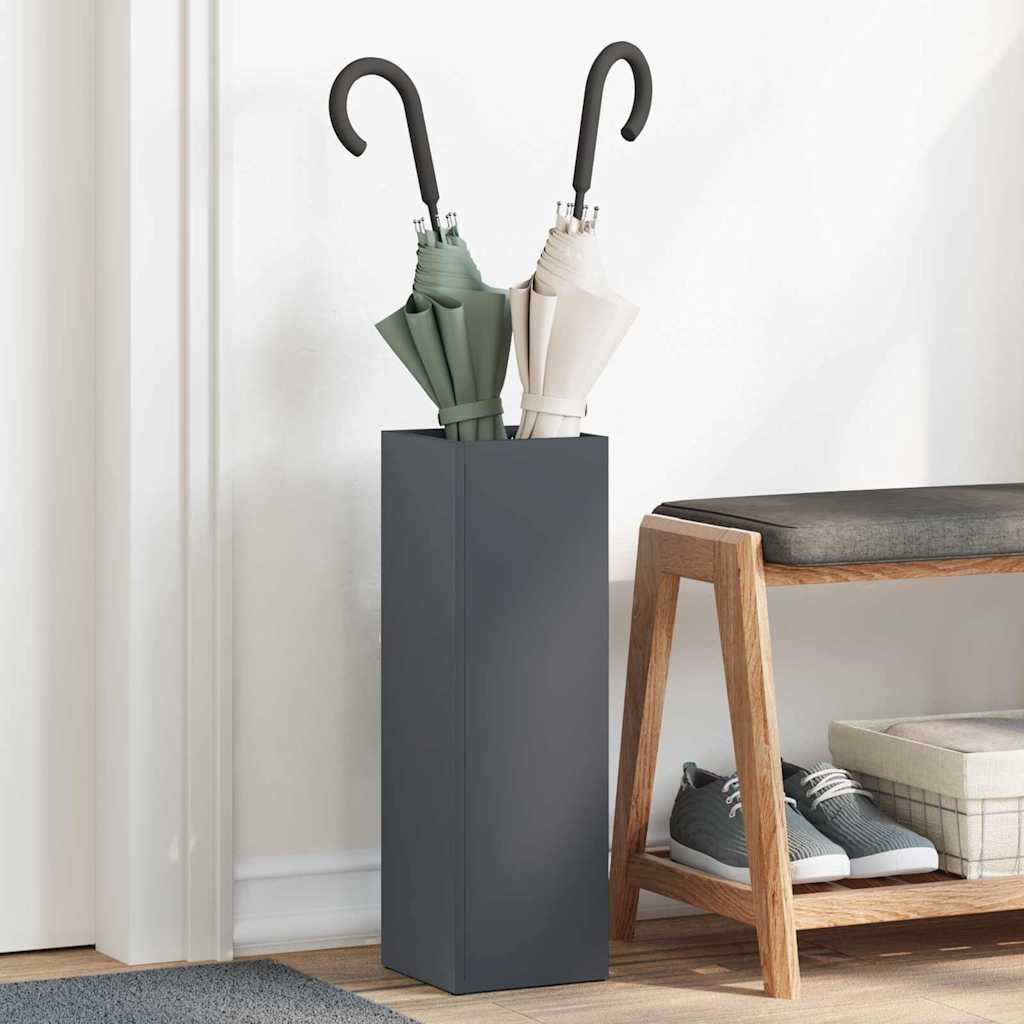 Rain Umbrella Stand Anthracite 15.5 x 15.5 x 49 cm Steel