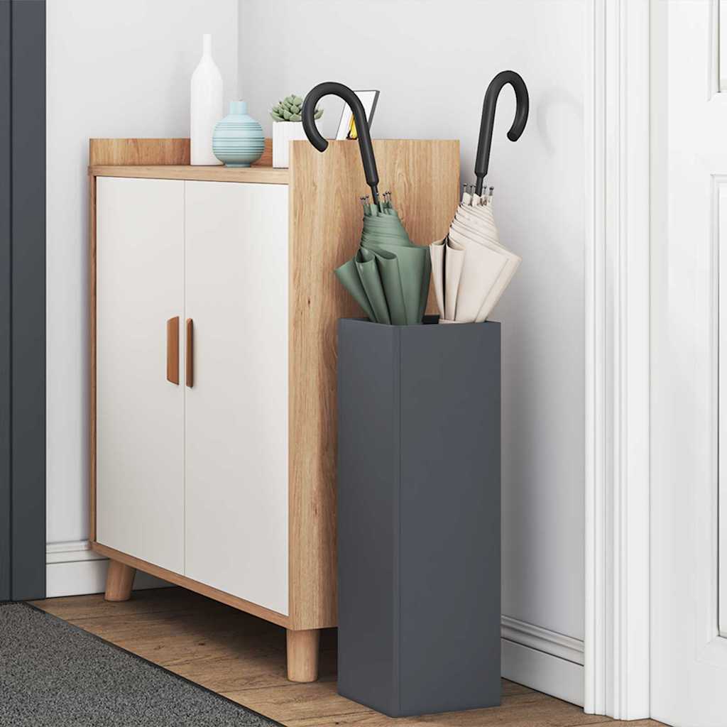 Rain Umbrella Stand Anthracite 15.5 x 15.5 x 49 cm Steel
