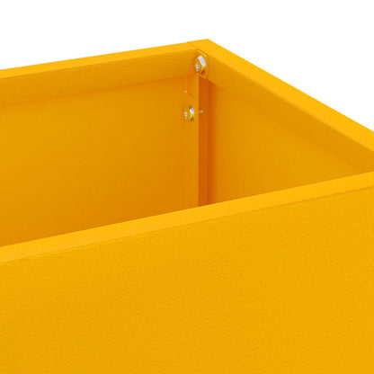 Rain Umbrella Stand Mustard 15.5 x 15.5 x 49 cm Steel