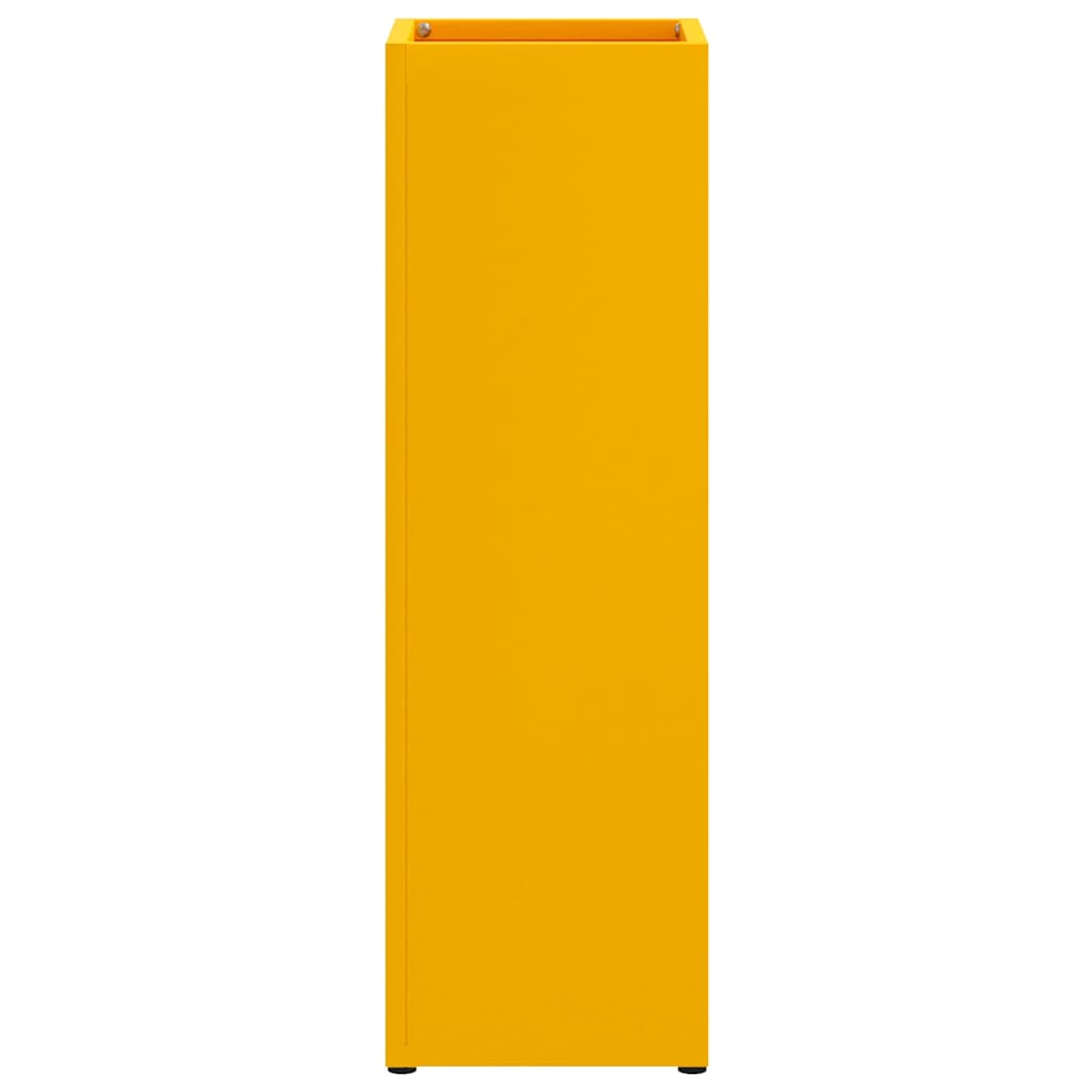 Rain Umbrella Stand Mustard 15.5 x 15.5 x 49 cm Steel