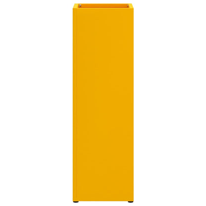 Rain Umbrella Stand Mustard 15.5 x 15.5 x 49 cm Steel