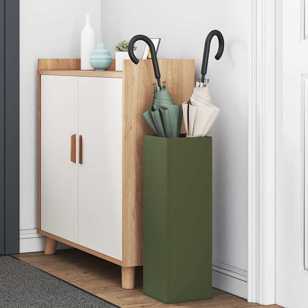 Rain Umbrella Stand Olive 15.5 x 15.5 x 49 cm Steel