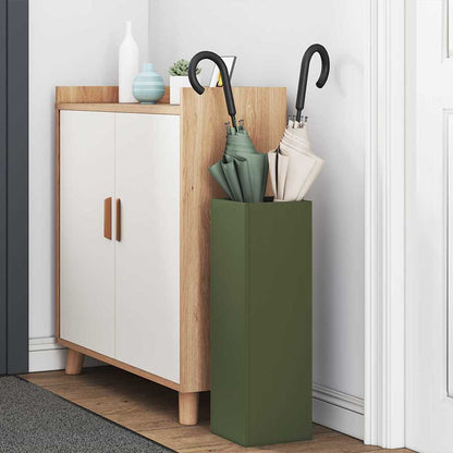 Rain Umbrella Stand Olive 15.5 x 15.5 x 49 cm Steel