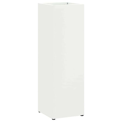 Rain Umbrella Stand White 15.5 x 15.5 x 49 cm Steel