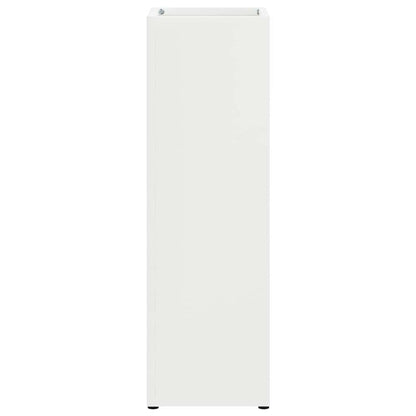 Rain Umbrella Stand White 15.5 x 15.5 x 49 cm Steel
