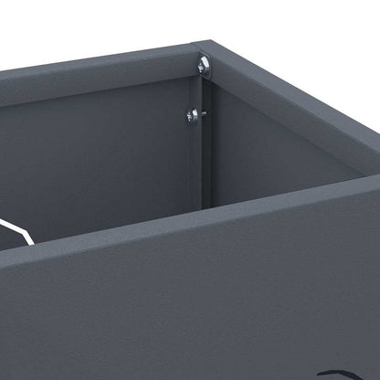 Rain Umbrella Stand Anthracite 15.5 x 15.5 x 49 cm Steel
