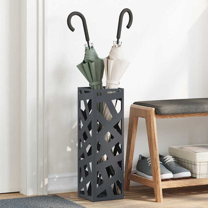 Rain Umbrella Stand Anthracite 15.5 x 15.5 x 49 cm Steel