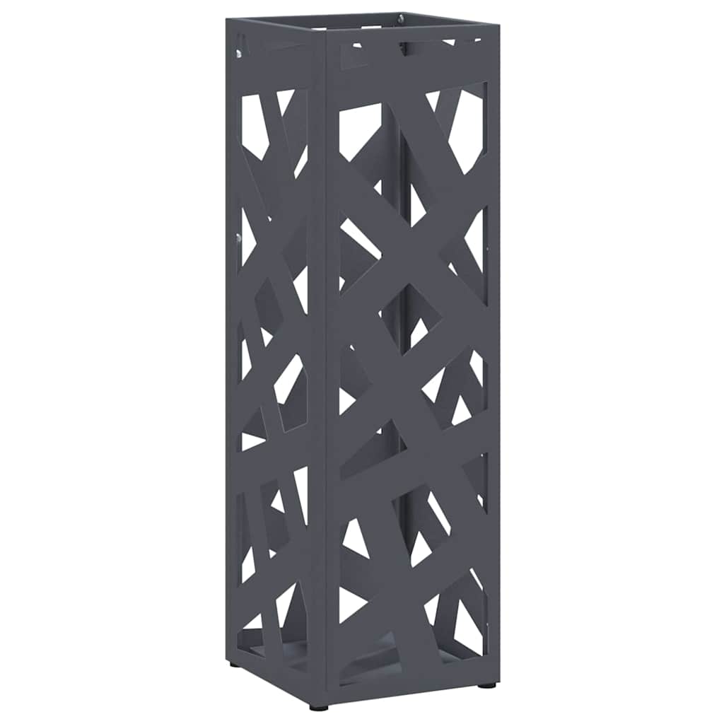 Rain Umbrella Stand Anthracite 15.5 x 15.5 x 49 cm Steel