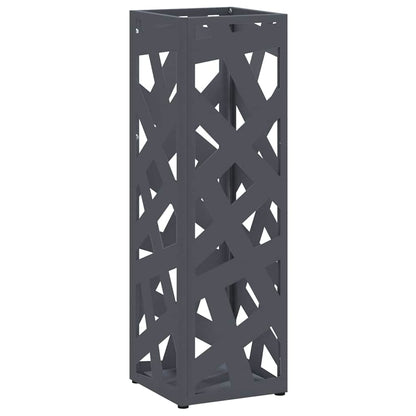 Rain Umbrella Stand Anthracite 15.5 x 15.5 x 49 cm Steel