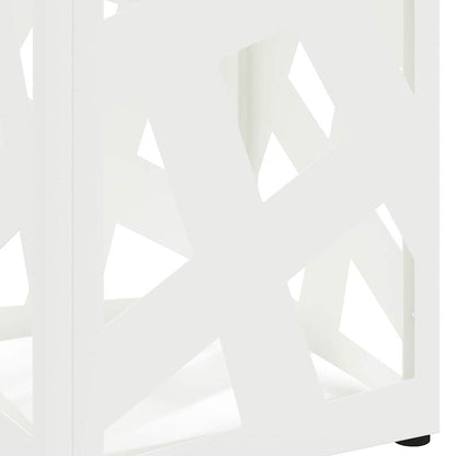 Rain Umbrella Stand White 15.5 x 15.5 x 49 cm Steel