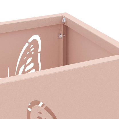 Rain Umbrella Stand with Storage Pink 15.5 x 15.5 x 49 cm Steel