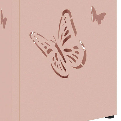 Rain Umbrella Stand with Storage Pink 15.5 x 15.5 x 49 cm Steel