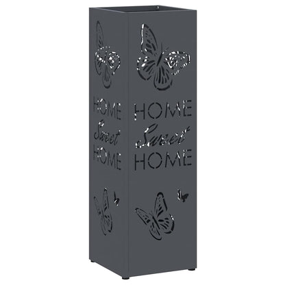 Rain Umbrella Stand Anthracite 15.5 x 15.5 x 49 cm Steel