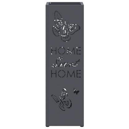 Rain Umbrella Stand Anthracite 15.5 x 15.5 x 49 cm Steel