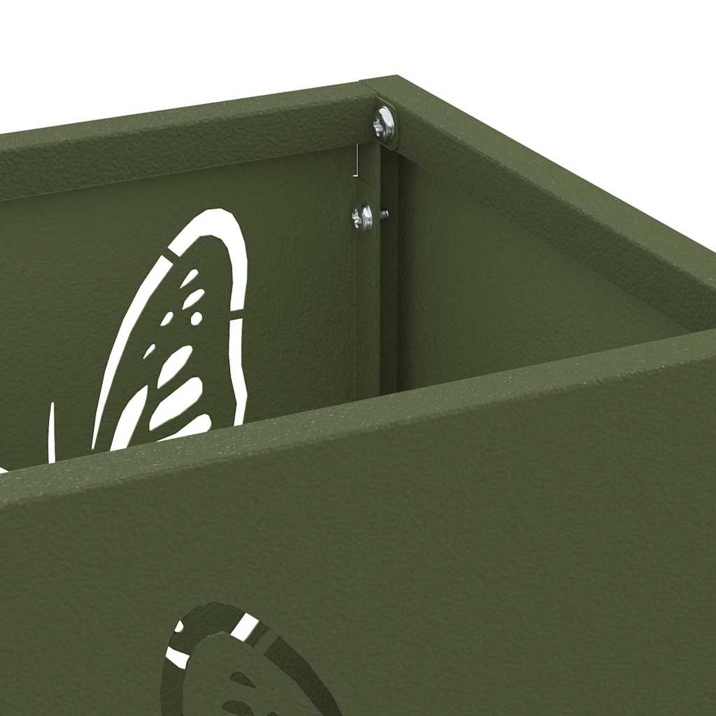 Rain Umbrella Stand Olive 15.5 x 15.5 x 49 cm Steel