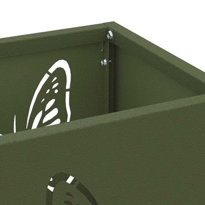 Rain Umbrella Stand Olive 15.5 x 15.5 x 49 cm Steel