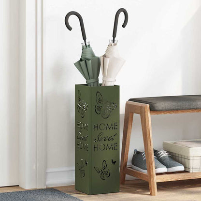 Rain Umbrella Stand Olive 15.5 x 15.5 x 49 cm Steel