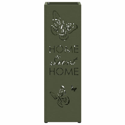 Rain Umbrella Stand Olive 15.5 x 15.5 x 49 cm Steel