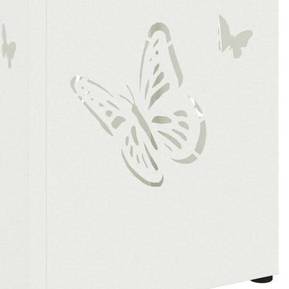 Rain Umbrella Stand White 15.5 x 15.5 x 49 cm Steel