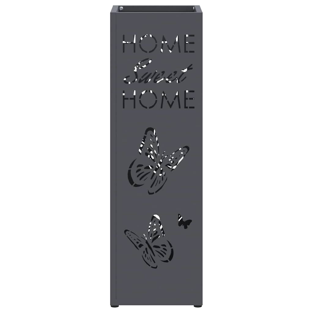 Rain Umbrella Stand Anthracite 15.5 x 15.5 x 49 cm Steel