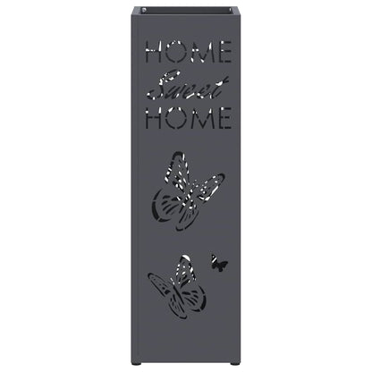 Rain Umbrella Stand Anthracite 15.5 x 15.5 x 49 cm Steel