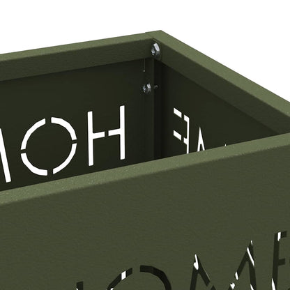 Rain Umbrella Stand Olive 15.5 x 15.5 x 49 cm Steel