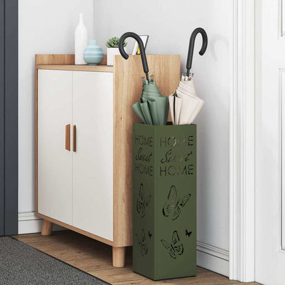 Rain Umbrella Stand Olive 15.5 x 15.5 x 49 cm Steel